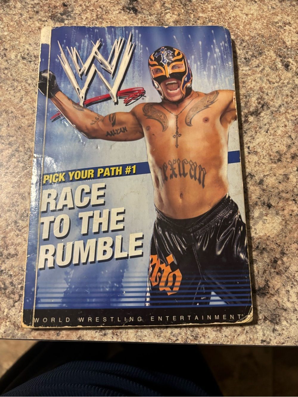 WWE Rey Mysterio Blue and Orange Graphic Paperback